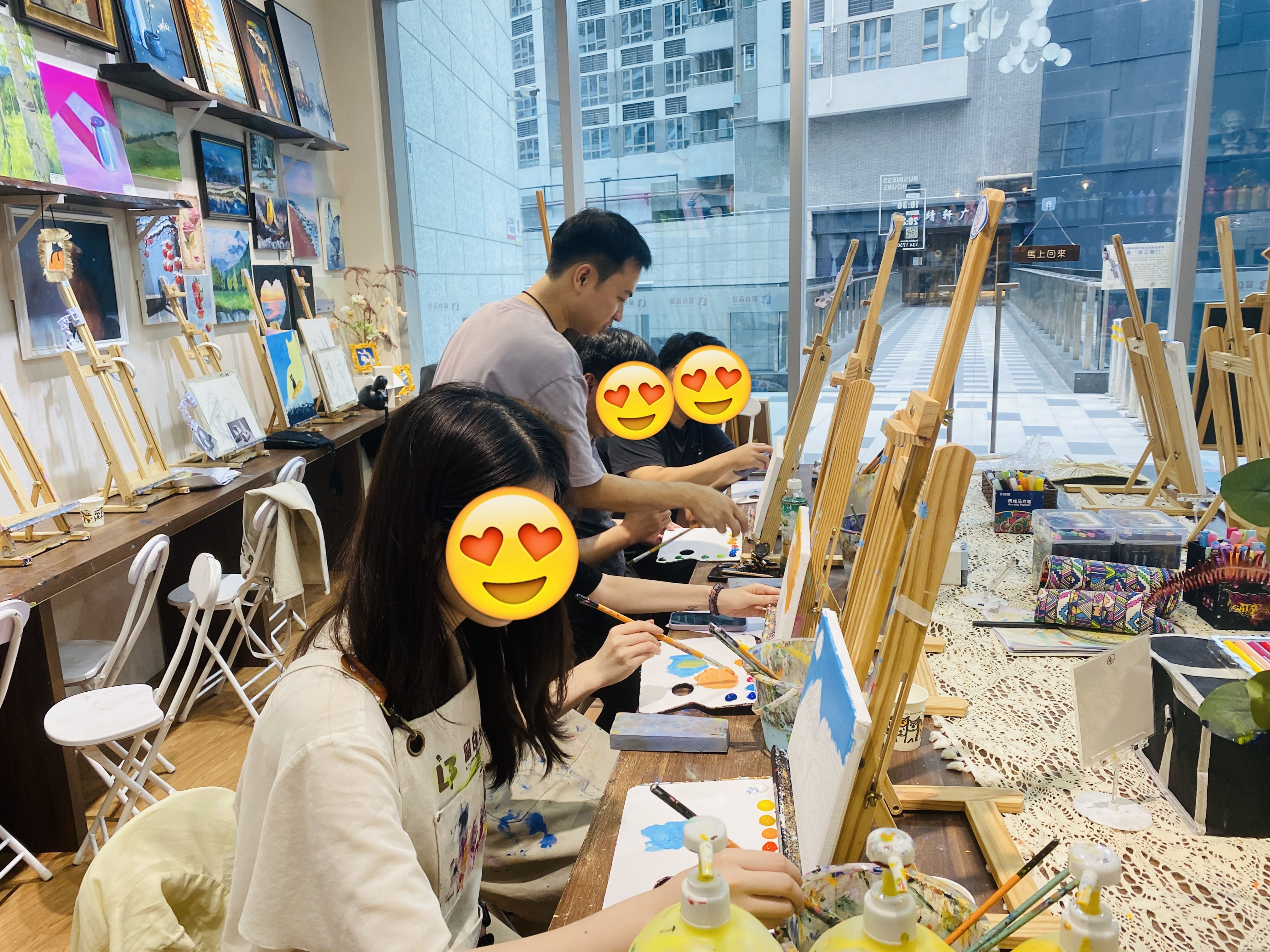 催眠繪畫工作坊現場6